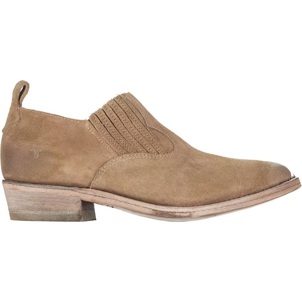 FRYE Billie Shootie booties 8 shoes taupe suede western women
